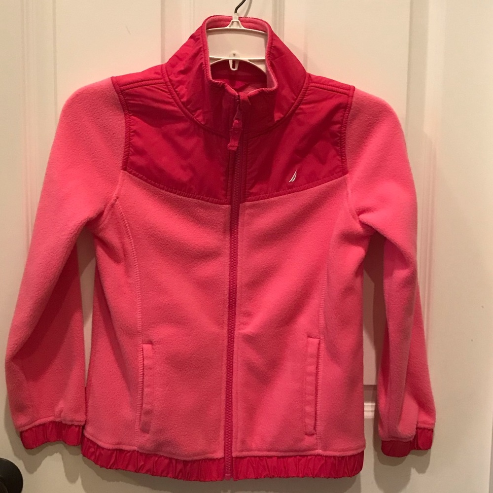 Nautica pink fleece jacket